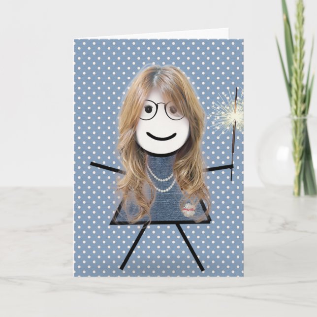 Carte Baguette de la Fête des Mères avec Sparkler (Devant)