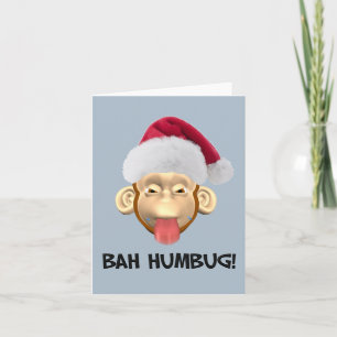 Carte Bah Humbug Monkey