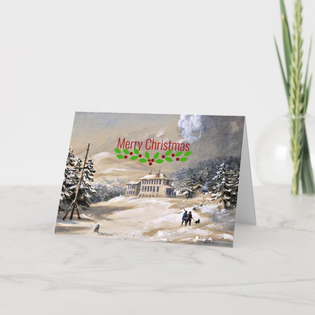 Carte Baie Trinity, Terre-Neuve, voeux de Noël (Devant)