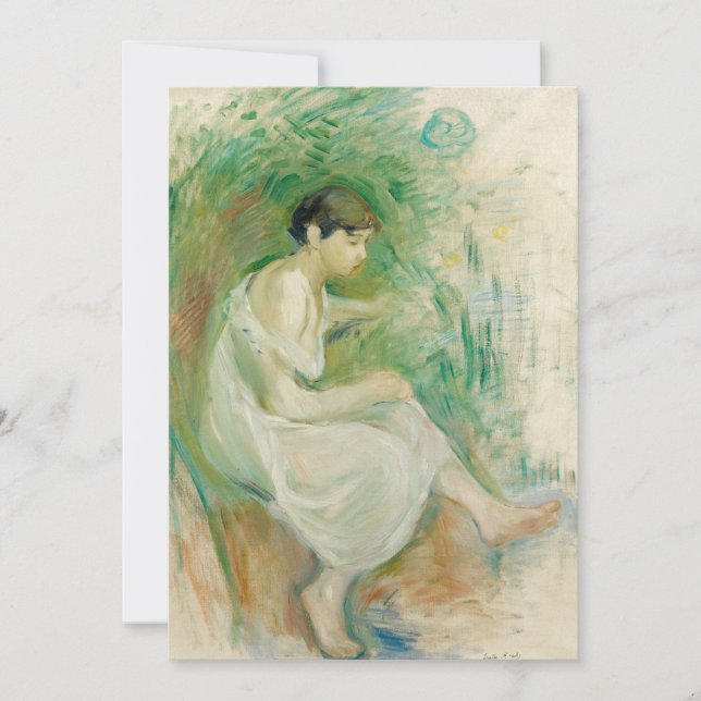 Carte Baigneuse en Chemise | Berthe Morisot (Devant)
