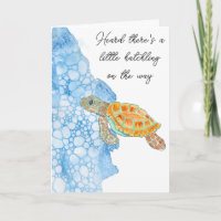 Bain de bébé tortue de mer personnalisé