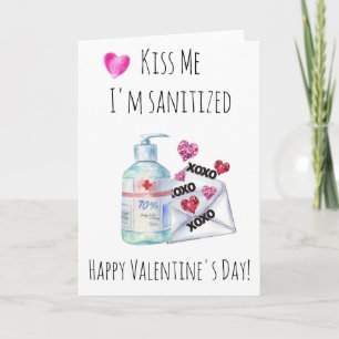 Carte Baiser de la Saint-Valentin embrasse-moi, je suis