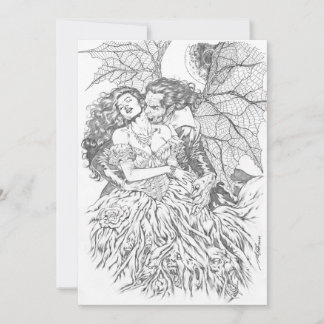 Carte Baiser de Vampire par Al Rio - Vampire et Art fémi