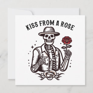 Carte Baiser d'une rose