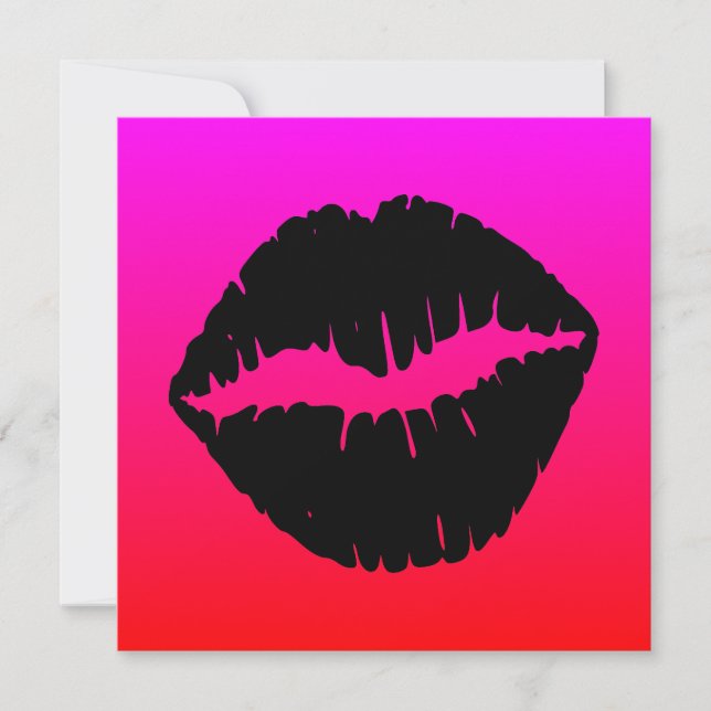 Carte Baiser Noir (Devant)