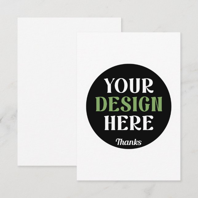 Carte baiser personnalisé, unique, élégant et minimalist (Devant / Derrière)
