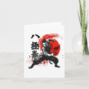 Carte Baji Quan Open Gate Huit Extremities Boxe Kung
