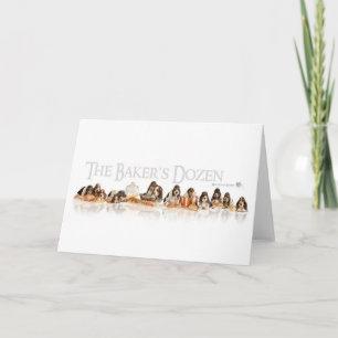Carte Bakers Dizaine de Basset Hound Puppies
