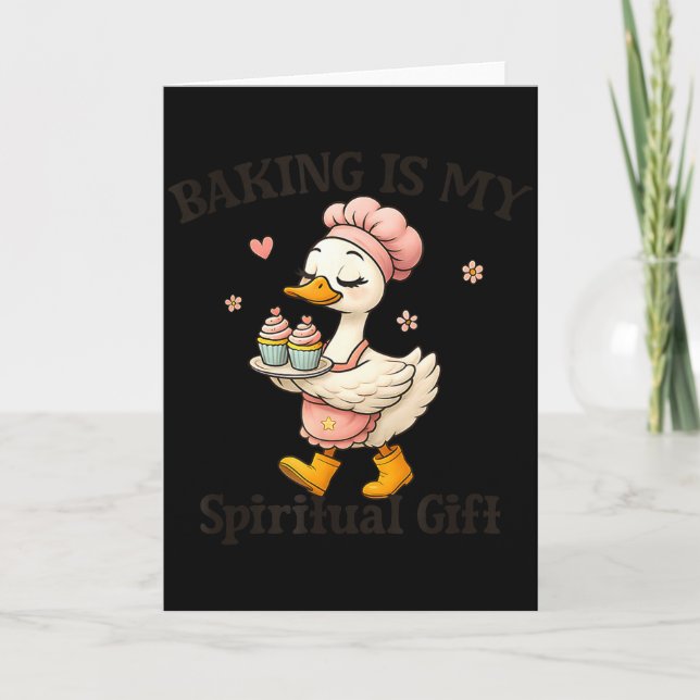 Carte Baking Is My Sritual Gift Baking Humor Kitchen Pas (Devant)