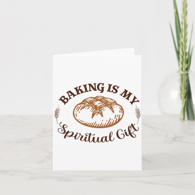 Carte Baking Is My Sritual Gift Funny Bake Lover Pastry  (Devant)