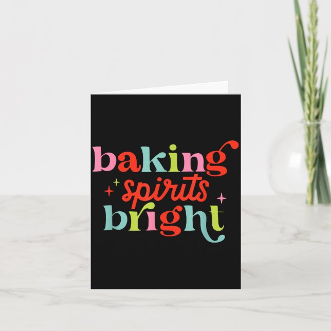 Carte Baking Srits Bright, Christmas Baking Crew  (Devant)