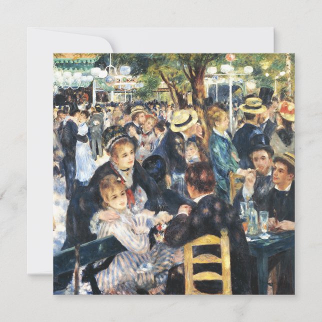 Carte Bal au Moulin de la Galette Party Renoir (Devant)