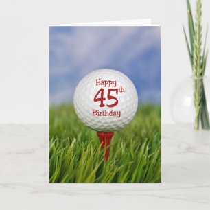 Carte Bal de golf du 45e anniversaire