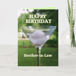 Carte Bal de golf Martini Brother-in-Law