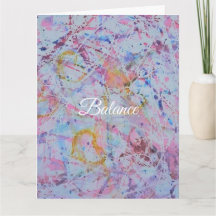 "Balance" Abstract Watercolor & Wax Resistance