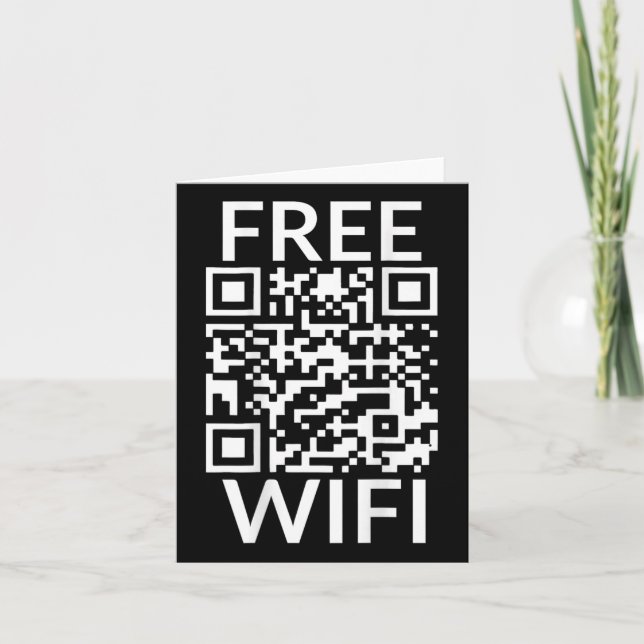 Carte Balayage amusant Wifi gratuit Trump Dancing Prank  (Devant)