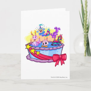 Carte Balayage du groupe de gâteaux d'anniversaire