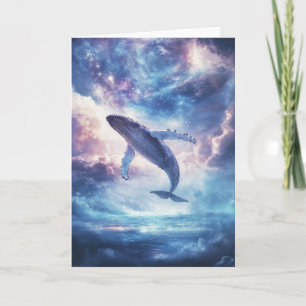Carte Baleine à bosse galactique à rebut dans le Cosmos