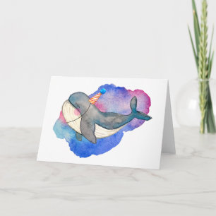 Carte Baleine de fête