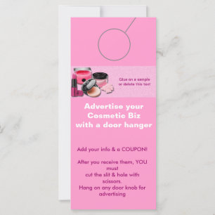 Carte Balises de promotion AFFICHETTE DE PORTE de la pub