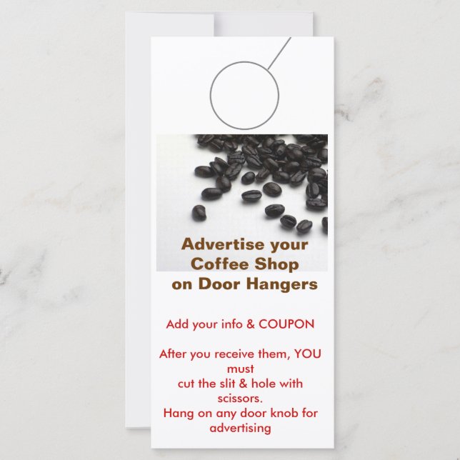 Carte Balises promotionnelles des AFFICHETTES DE PORTE d (Devant)