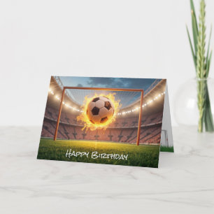 Carte Balle de Football Fiery