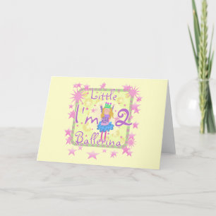 Carte Ballerina 2e Anniversaire Tshirts et cadeaux