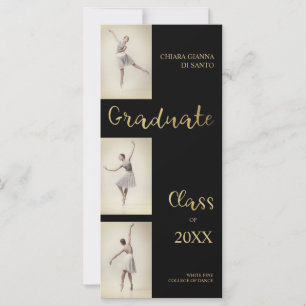 Carte Ballerina Dancer Trois Photo Dance Graduation