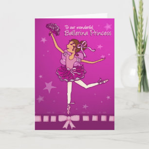 Carte Ballerina danser Girls Birthday Card