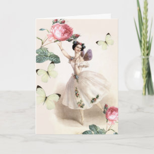 Carte Ballerina Fairy Anniversaire