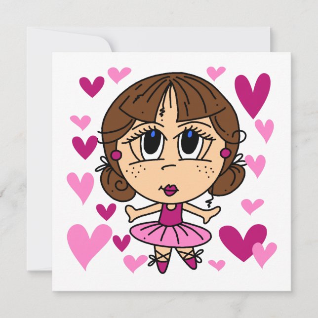 Carte Ballerina Girl (Devant)