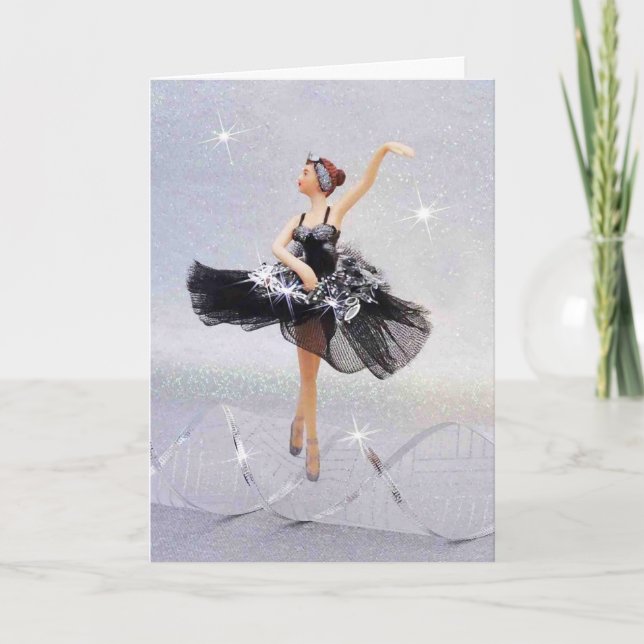 Carte Ballerina in black (profil) (Devant)