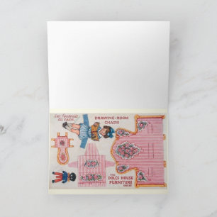 Carte Ballerina papier vintage