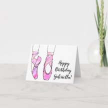 Ballerina rose Ballet fête d'anniversaire