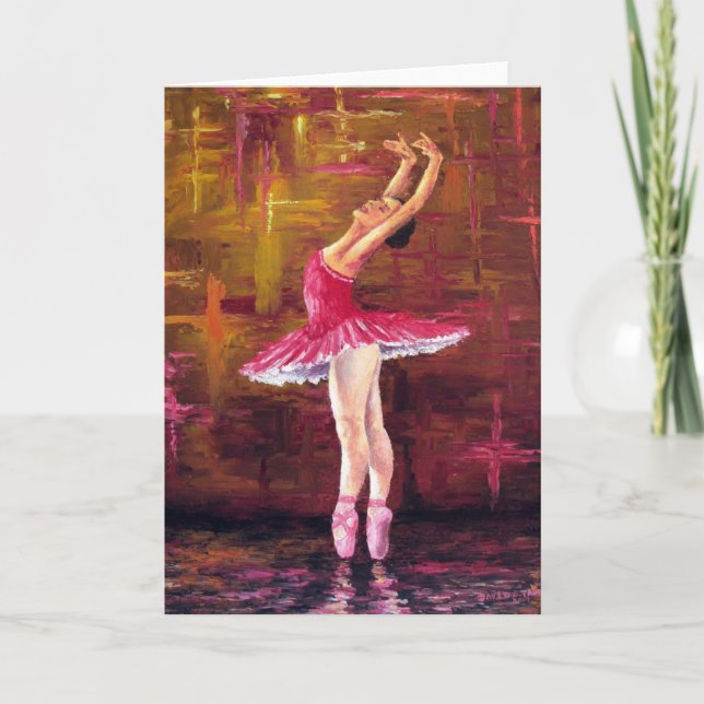 Carte "Ballerine" (carte vierge) (Devant)