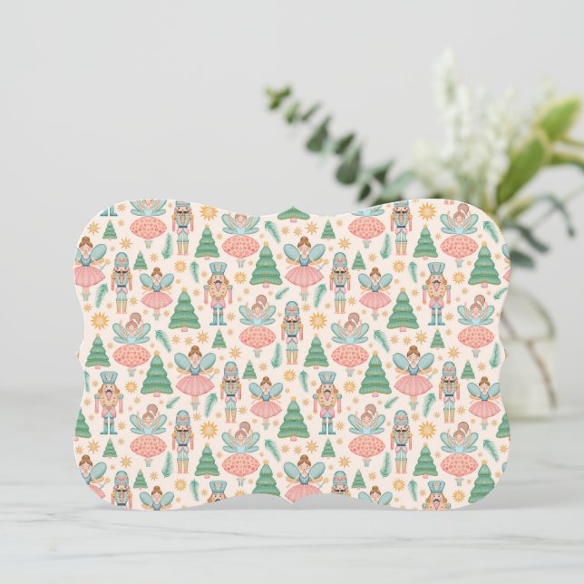 Carte Ballet et fées de craquelins sur Arrière - plan de (Debout devant)