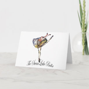 Carte Ballet original de lac swan par Latidaballet !