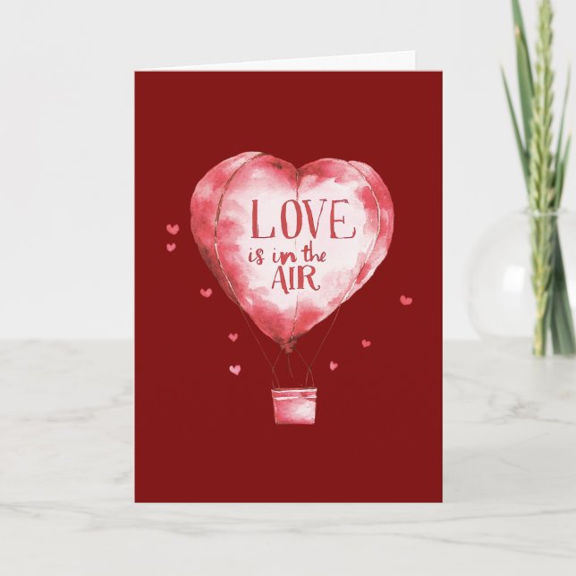 Carte Ballon à air chaud de l'amour (Devant)