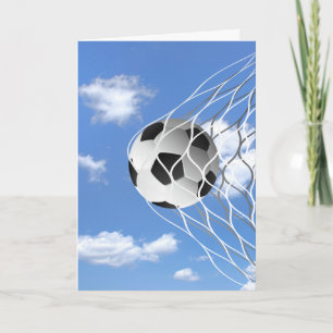 Carte ballon de football en anniversaire net