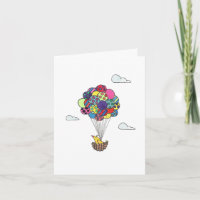 Ballons à air chaud coloré pour enfants Aquarelle 