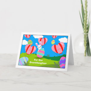 Carte Ballons à air chaud de Pâques Grandgirl
