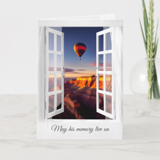 Carte Ballons à air chaud sur le Grand Canyon dans la fe (Devant)