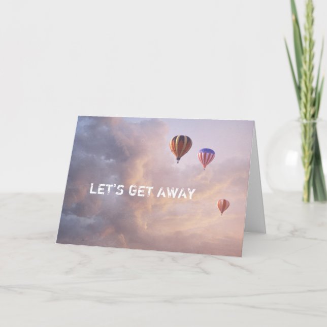 Carte Ballons à air chauds (Devant)