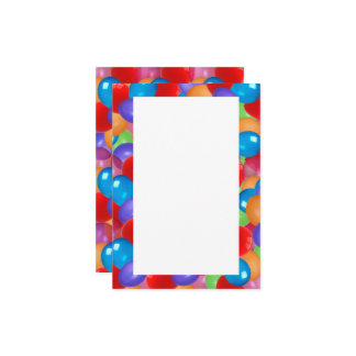 Carte Ballons colorés