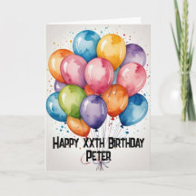 Ballons d'anniversaire personnalisés Joyeux WATERC
