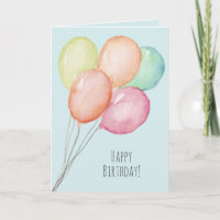 Ballons d'aquarelle humoristique Homme Anniversair