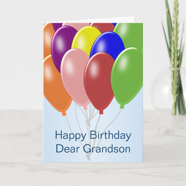 Carte Ballons - Enfant-enfant personnalisé (Devant)