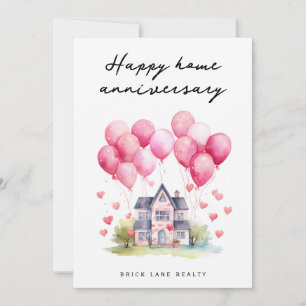 Carte Ballons Maison Happy Accueil Anniversaire Véritabl