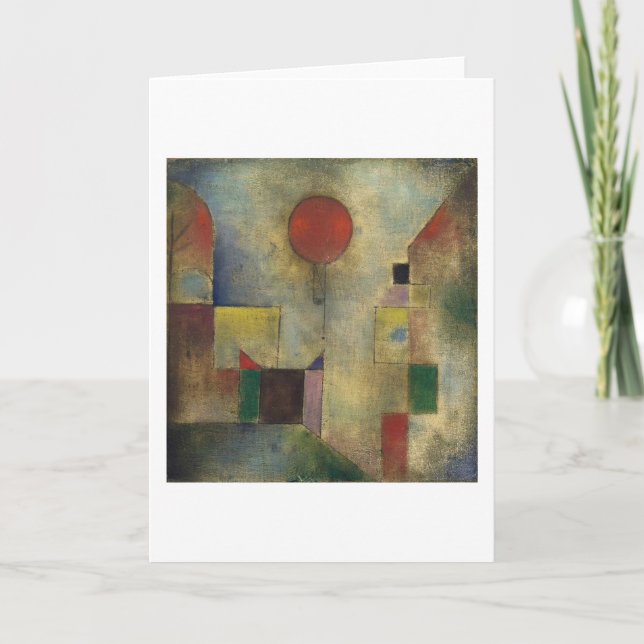 Carte Balloon rouge - Paul Klee (Devant)
