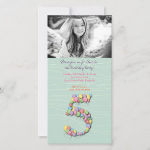 Carte Balloons de fête de 5e anniversaire